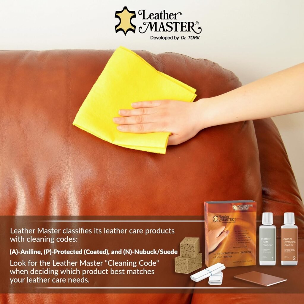 Leather Master 250ML LEATHER CARE KIT - Cleaning Kit Contains The Cleaner, Conditioner, Sponge, And Products For All Leather Car Interior And Furniture Detailing