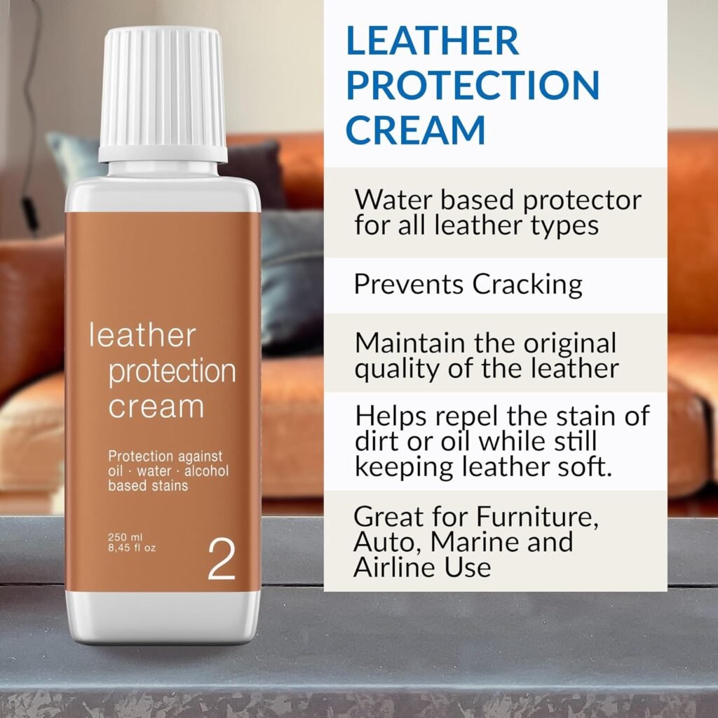 Leather Master 250ML LEATHER CARE KIT - Cleaning Kit Contains The Cleaner, Conditioner, Sponge, And Products For All Leather Car Interior And Furniture Detailing