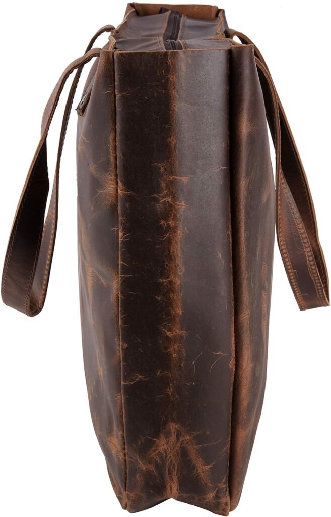 Leather 18 Inch Buffalo Soft Leather Bags Tote Bag Elegant Shopper Shoulder Bag Womens Vintage Style bag