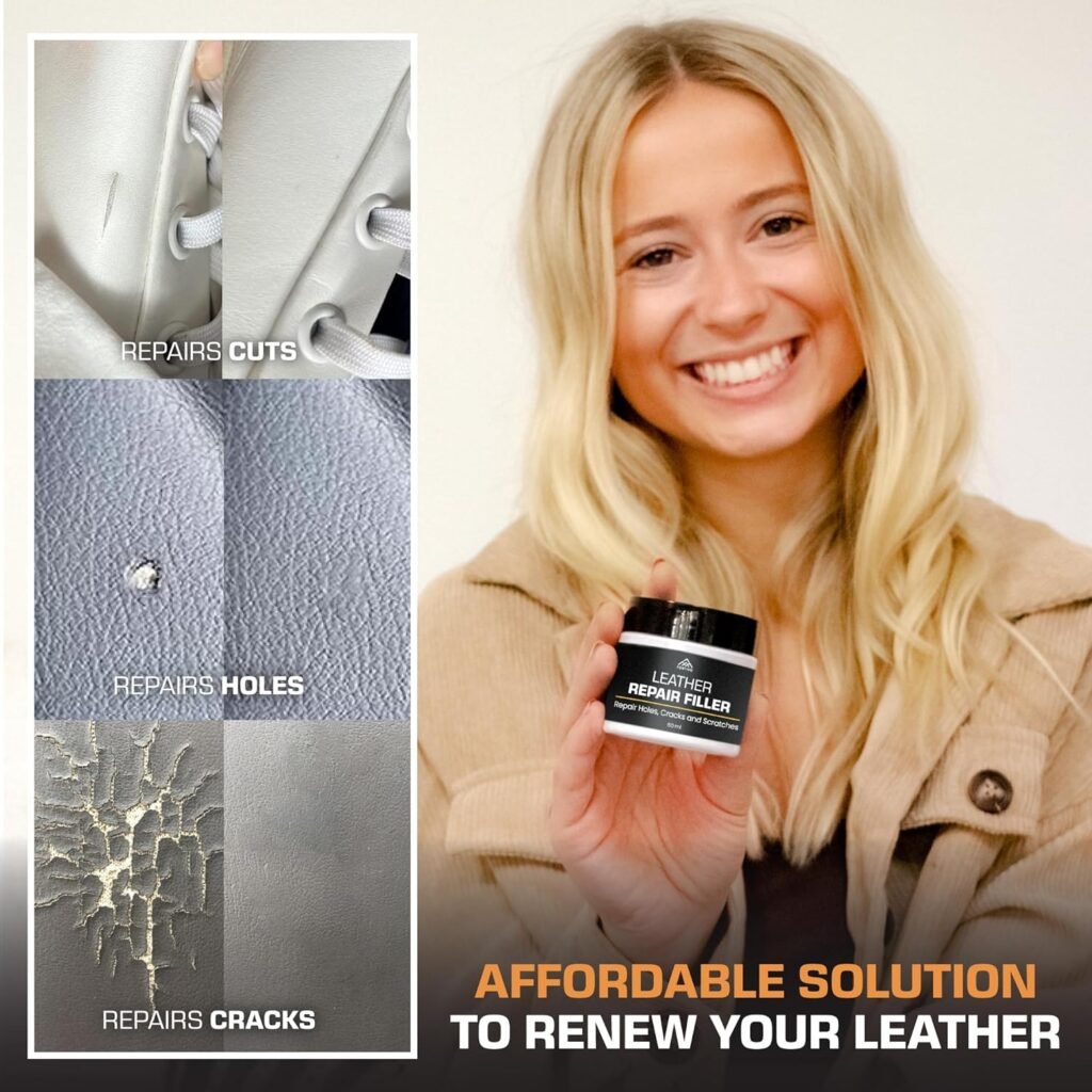 Leather Repair Kit and Leather Filler Bundle