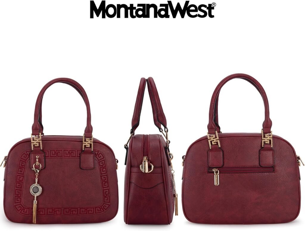 Montana West Small Top Handle Purse for Women Crossbody Satchel Handbag Barrel Bag