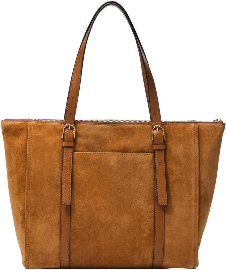 Fossil Womens Carlie Leather Tote Bag Purse Handbag for Women