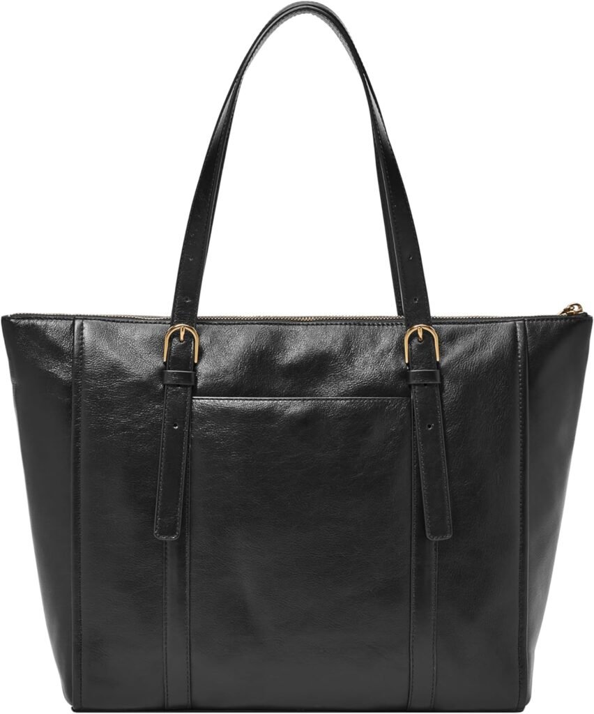 Fossil Womens Carlie Leather Tote Bag Purse Handbag for Women