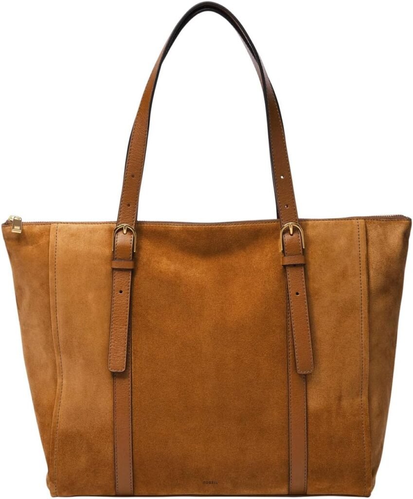 Fossil Womens Carlie Leather Tote Bag Purse Handbag for Women