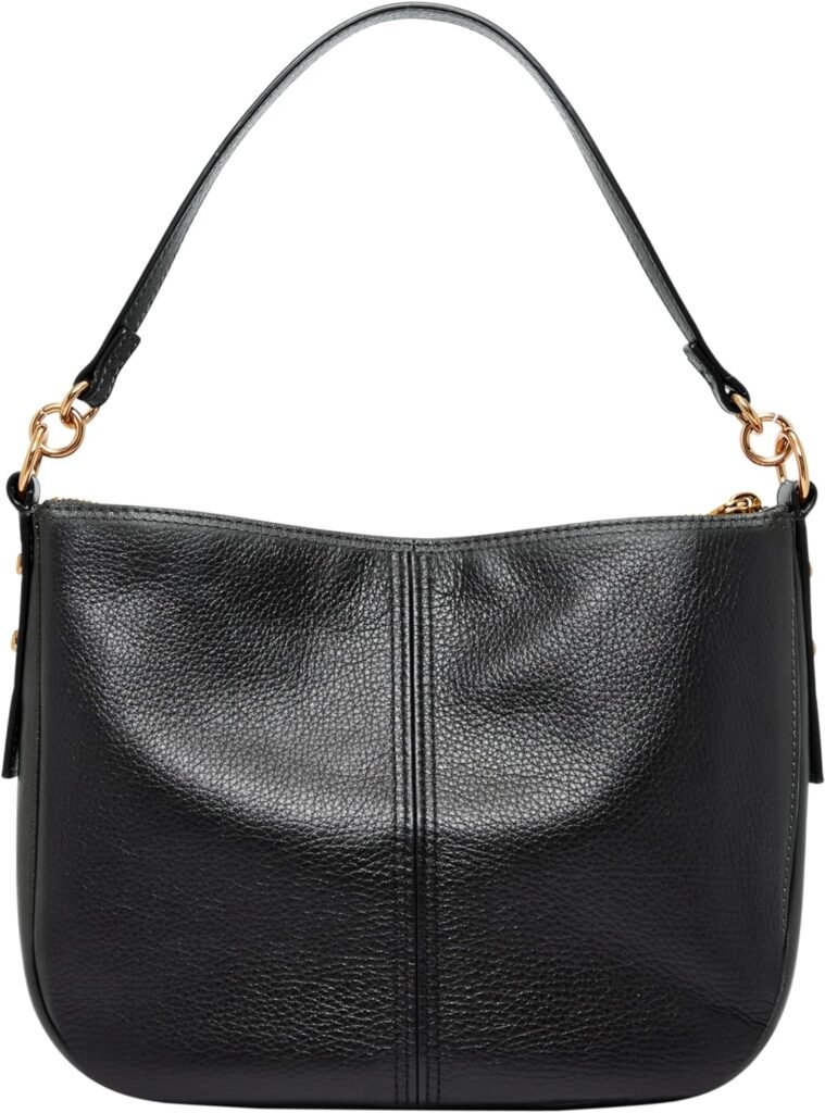Fossil Womens Jolie Leather Crossbody Purse Handbag, Black (Model: ZB7716001)