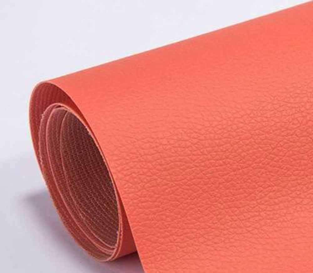 Leather Repair Patch Kit Self-Adhesive Leather Tape Sticker for Couches, Sofa, Furniture, Car Seats 19X50 Inch, Orange